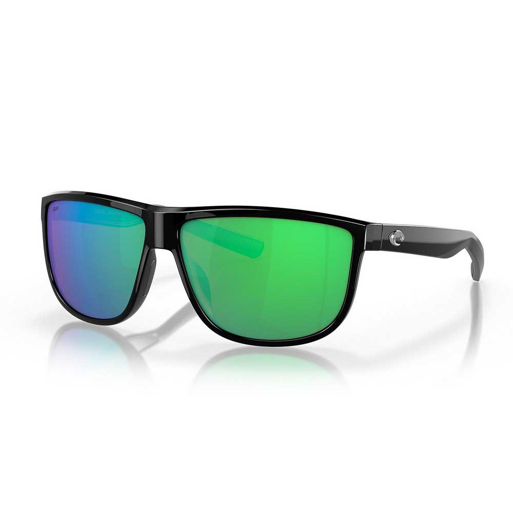 Costa 06S9010-90100261 Зеркальные поляризованные солнцезащитные очки Rincondo Shiny Black Green Mirror 580P/CAT2