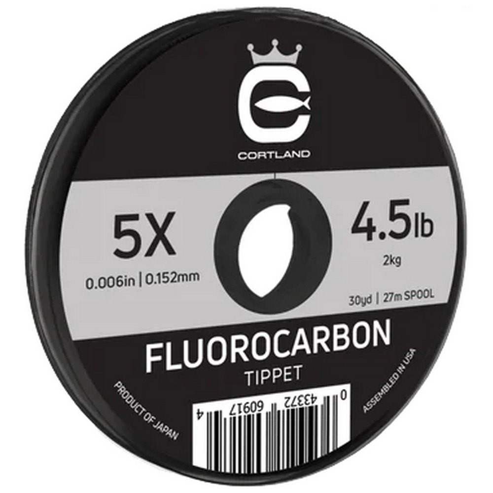 Cortland 609198 Fluorocarbon Tippet 7X 27 m Нахлыстовая Леска Clear 2 Lbs 