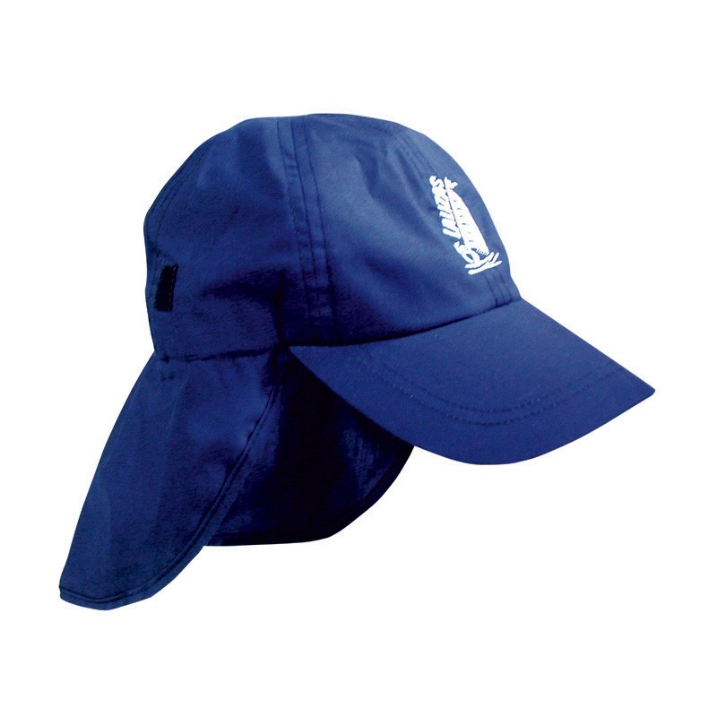 Бейсболка Lalizas 40557 взрослый размер синяя с защитной накидкой хлопковая