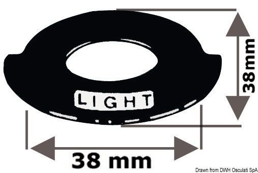 Купить Самоклеющийся шильдик для навигационных огней Osculati 14.916.01 из алюминия 7ft.ru в интернет магазине Семь Футов