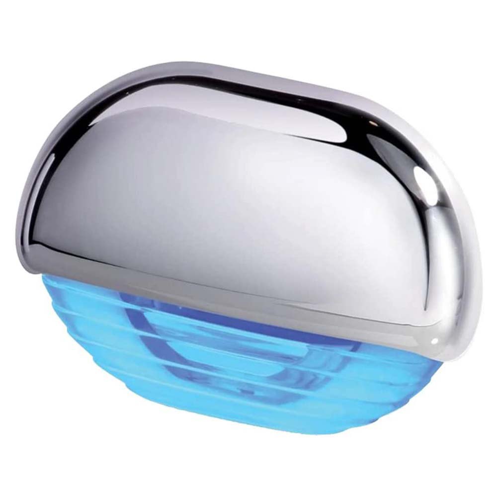 Hella marine 265-958126101 LED Easy Fit Шаговая лампа Серебристый Blue / Chrome