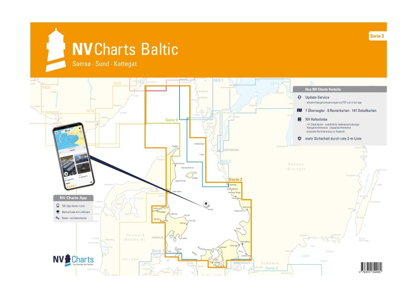 Купить NV VERLAG 1301 NV Plano 3 — воды вокруг Самсо, Сунда и Каттегата 7ft.ru в интернет магазине Семь Футов