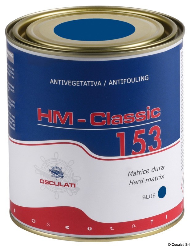 Купить Необрастающая краска синяя HM Classic 153 0,75 л, Osculati 65.611.12 7ft.ru в интернет магазине Семь Футов