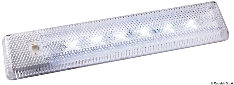 Купить Накладной 24 LED светильник Labcraft Trilite DX/KLLED_24/2 24В 6Вт 640Лм корпус из метакрилата с выключателем, Osculati 13.340.19 7ft.ru в интернет магазине Семь Футов