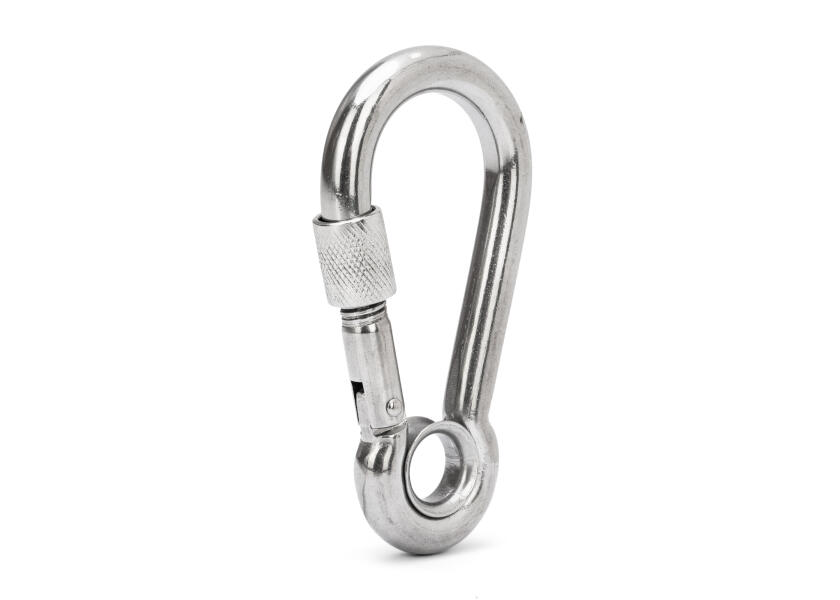 Купить Карабин с закрытым глазком и замком / Длина: 140 мм 58382-bvs 7ft.ru в интернет магазине Семь Футов