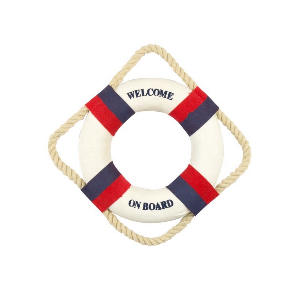 Спасательный круг декоративный Nauticalia 52869 Ø250мм синий/красный