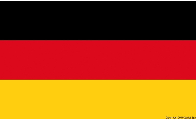 Купить Флаг Германии гостевой 20 х 30 см, Osculati 35.454.01 7ft.ru в интернет магазине Семь Футов