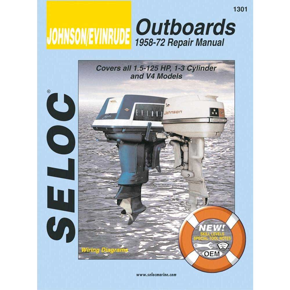 Seloc marine 230-1301 Johnson Evinrude Outboards Голубой  1 - 3 Cyl 1958-1982 