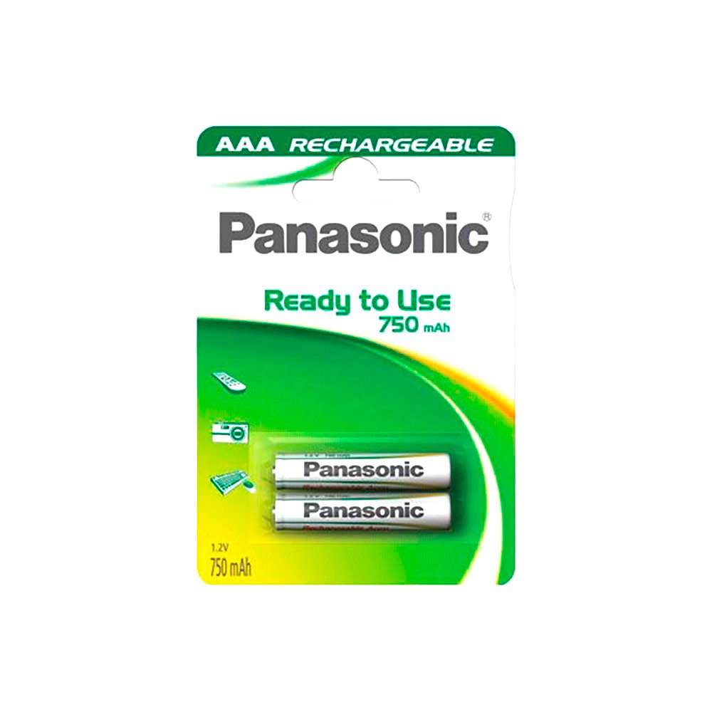 Panasonic P03E/2B 1x2 NiMH Micro AAA 750mAh Готовые к использованию батареи Белая