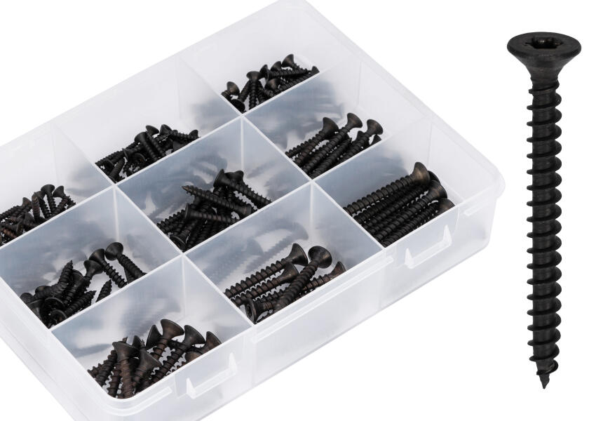 Купить V4A Screw Set / chipboard screws / DIN9047 / countersunk head / 210-piece 32067-bvs 7ft.ru в интернет магазине Семь Футов