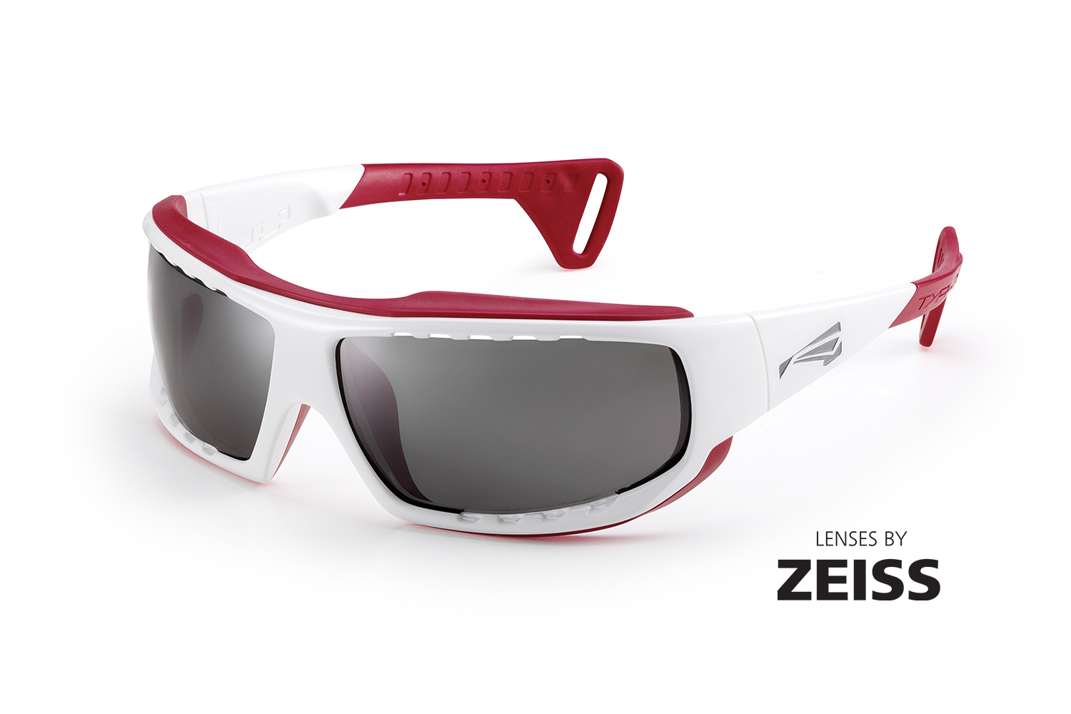 Купить Спортивные очки LiP Typhoon / Gloss White - Red / Zeiss / PA Polarized / Methane Smoke 7ft.ru в интернет магазине Семь Футов