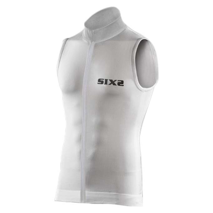 Sixs BIKE2CHROMO-WhiteCarbon-M Безрукавная базовая футболка Carbon Белая White Carbon M