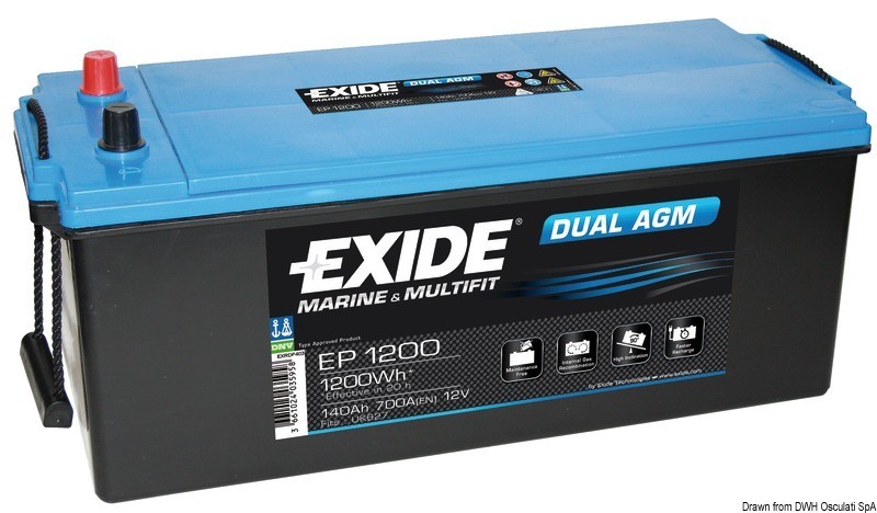 Купить Exide Agm battery 240 Ah, 12.412.05 7ft.ru в интернет магазине Семь Футов