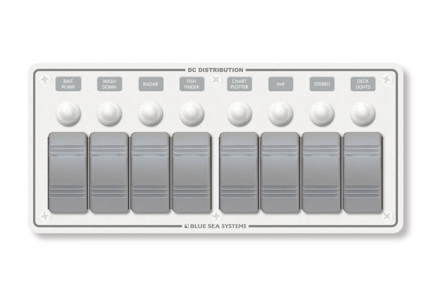 Купить BLUE SEA 8271 Водонепроницаемый распределительный щит Contura, 8-секционный/белый 33080-bvs 7ft.ru в интернет магазине Семь Футов
