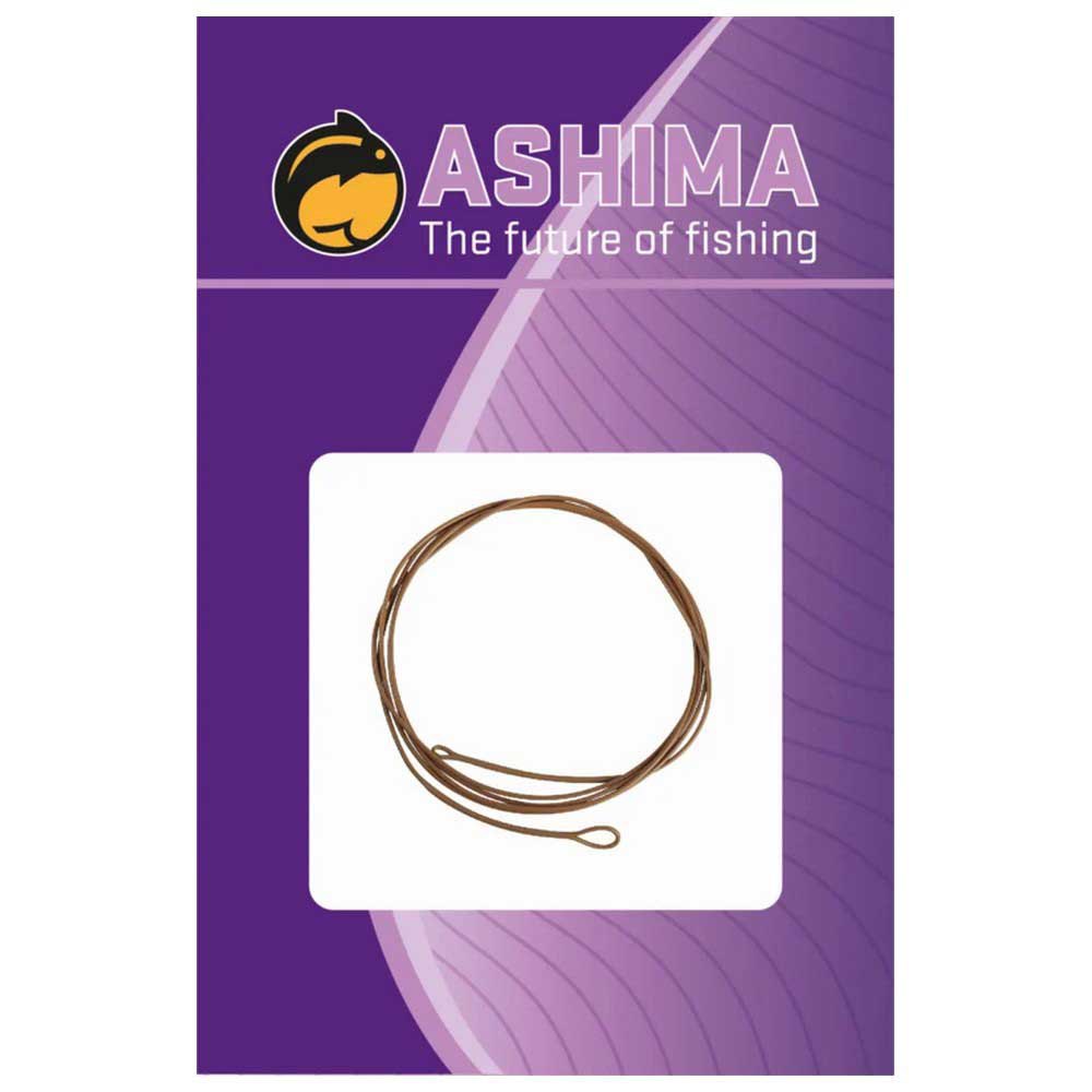 Ashima fishing ASLLLB Coated Loop 100 cm Лидер  Washed Out Brown 30 Lbs