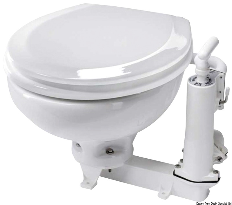 Купить Сверхлегкий ручной туалет RM69 из АБС-пластика 350 x 440 x 420 мм, Osculati 50.207.48 7ft.ru в интернет магазине Семь Футов