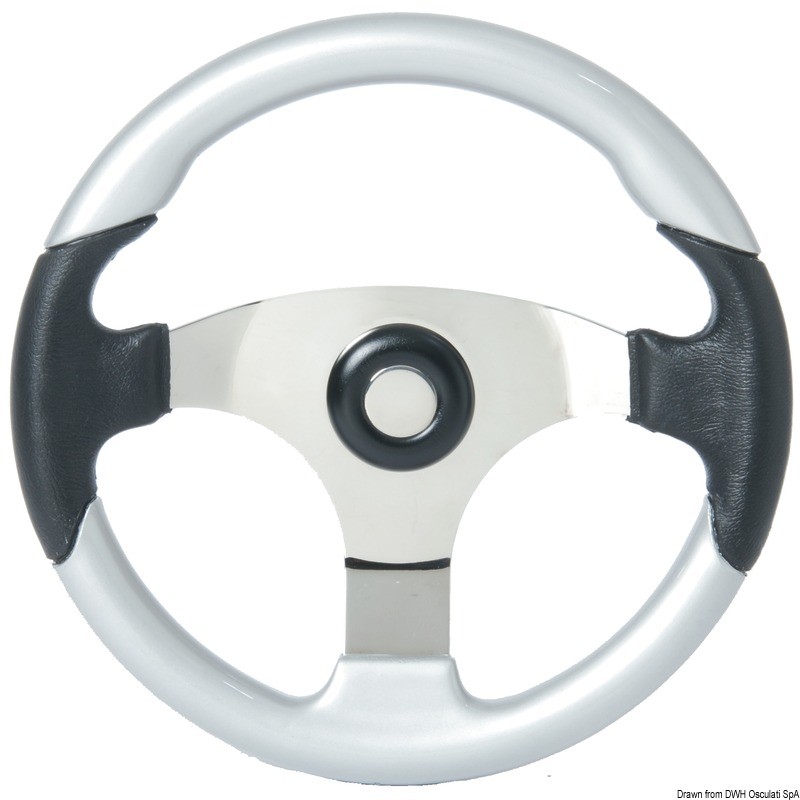 Technic steering wheel black/silver 350 mm, 45.163.24