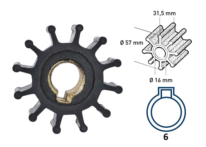 Купить Spare Impeller for Impeller Pumps 46306-bvs 7ft.ru в интернет магазине Семь Футов