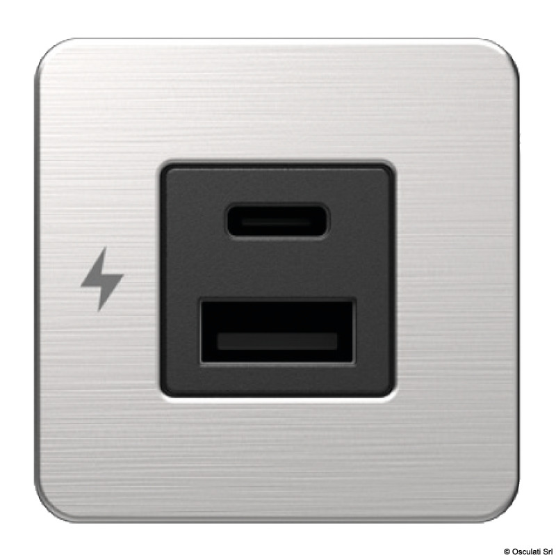 Купить SCANSTRUT Tile dual USB port A+C SS, Osculati 14.195.92 7ft.ru в интернет магазине Семь Футов