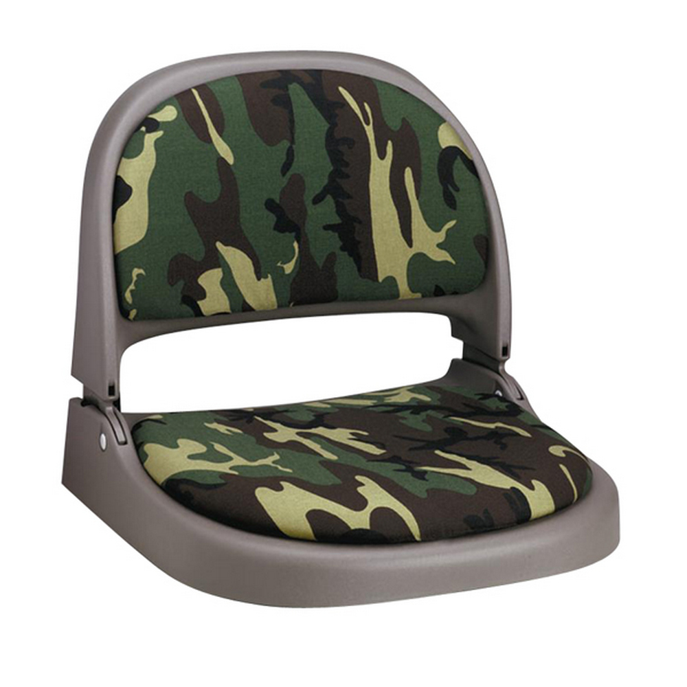 Кресло складное судовое с литым каркасом Attwood Proform 7012-606-1 533 x 495/193 мм без стойки оливковый/камуфляжный принт