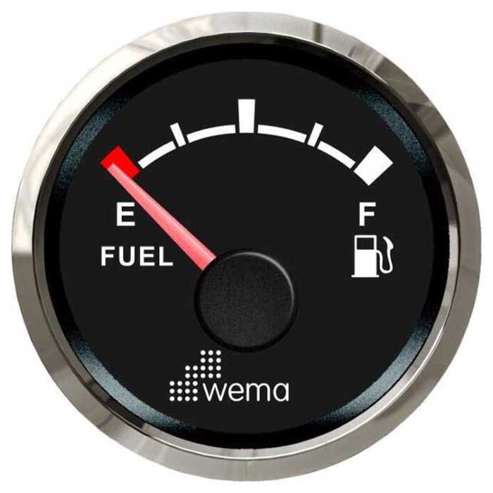 Wema WEM210620 Silverline NMEA2000 Индикатор уровня топлива Black / Silver 52 mm