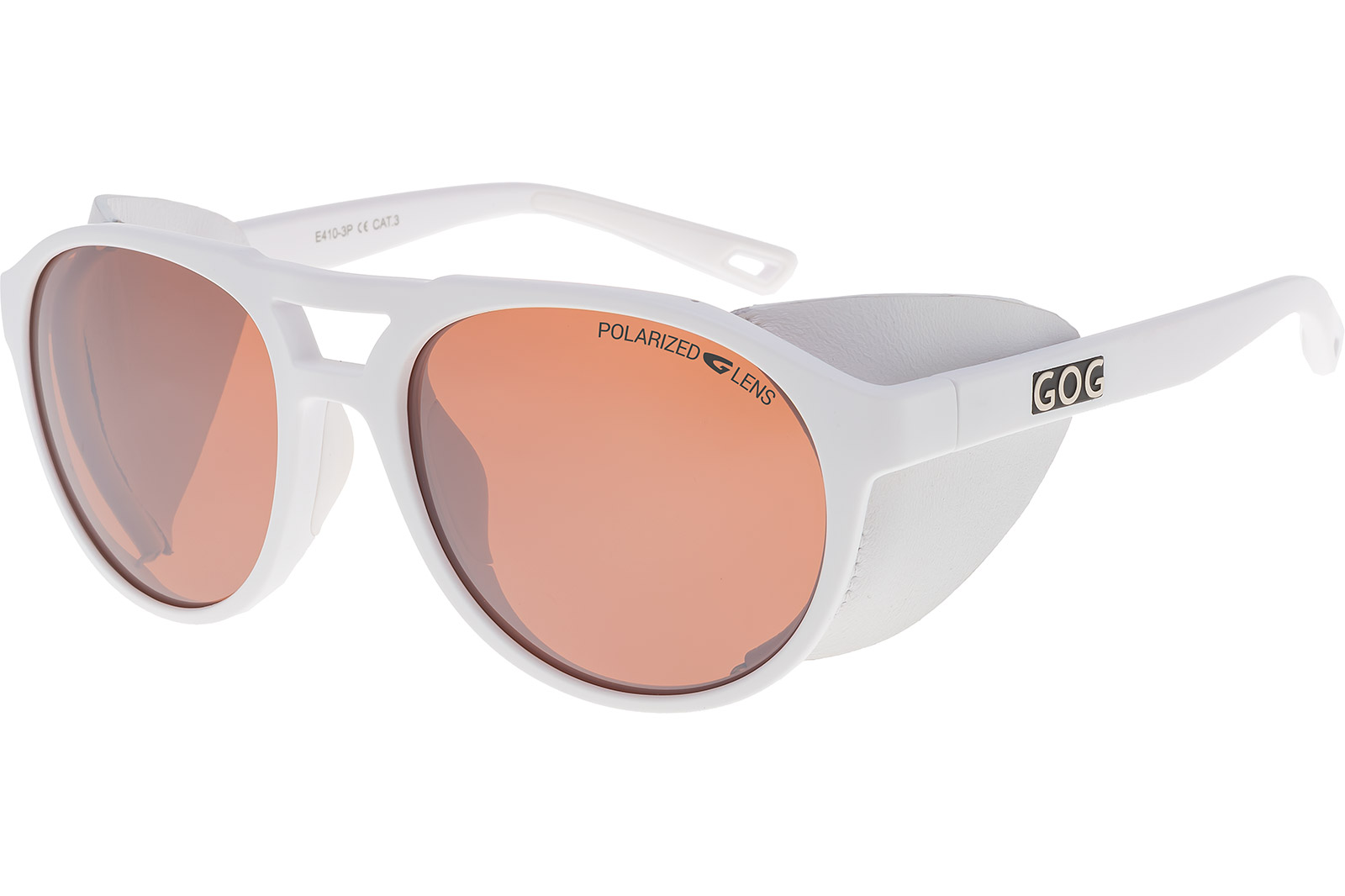 Купить Спортивные очки GOG Nanga / Matt White / Polarized Reflex Silver, e410-3p 7ft.ru в интернет магазине Семь Футов