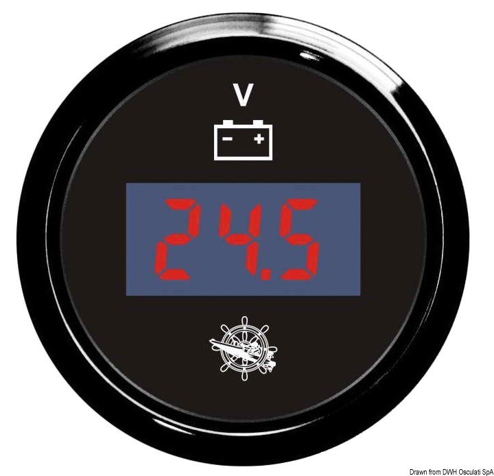 Купить Digital voltmeter 8/32 V black/black, 27.320.40 7ft.ru в интернет магазине Семь Футов