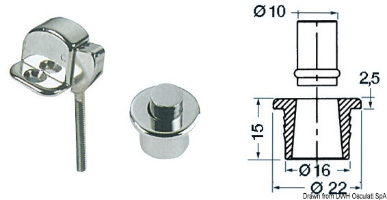 Купить Chr.br. knob latch 38.309.22 7ft.ru в интернет магазине Семь Футов