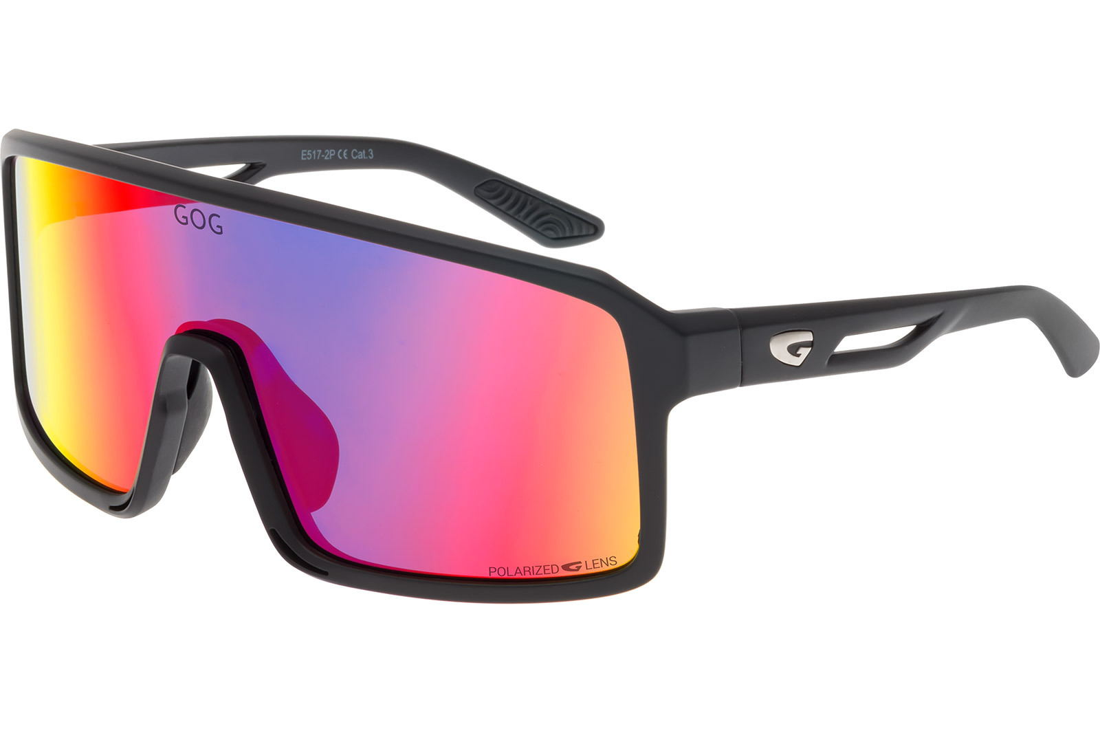 Купить Спортивные очки GOG Ragnarok / Matt Black-Red / Polarized Infrared-Red Lens, e517-2p 7ft.ru в интернет магазине Семь Футов