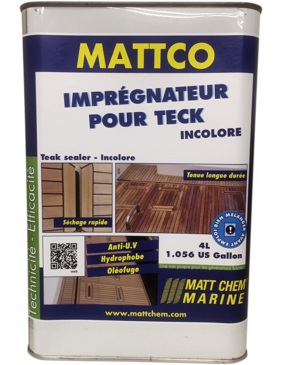 Купить Пропитка бесцветная Matt Chem Marine Mattco 350M.4 для тика 4л 7ft.ru в интернет магазине Семь Футов