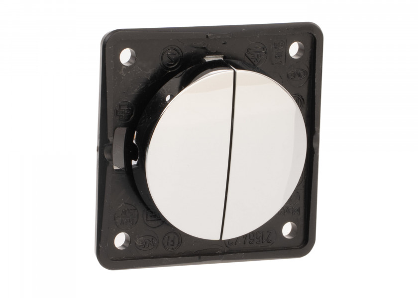 Купить BERKER 936552518 INTEGRO FLOW Двойной кулисный переключатель/хром, блестящий 48532-bvs 7ft.ru в интернет магазине Семь Футов