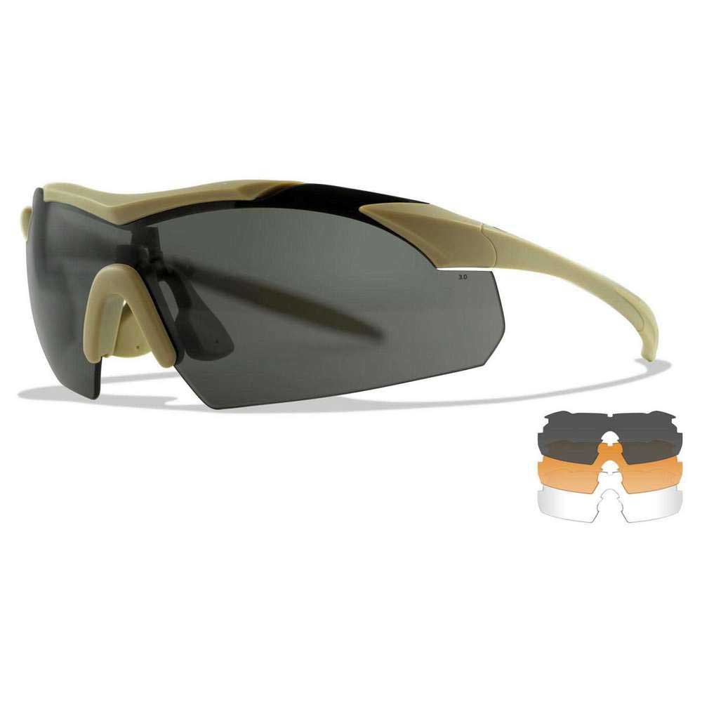 Wiley x 3512-UNIT поляризованные солнцезащитные очки Vapor 2.5 Grey / Clear / Light Rust / Matte Tan