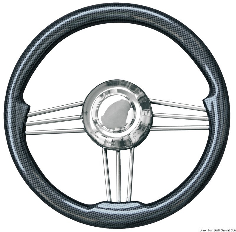 Купить SS+carbon steering wheel 350 mm, 45.175.35 7ft.ru в интернет магазине Семь Футов