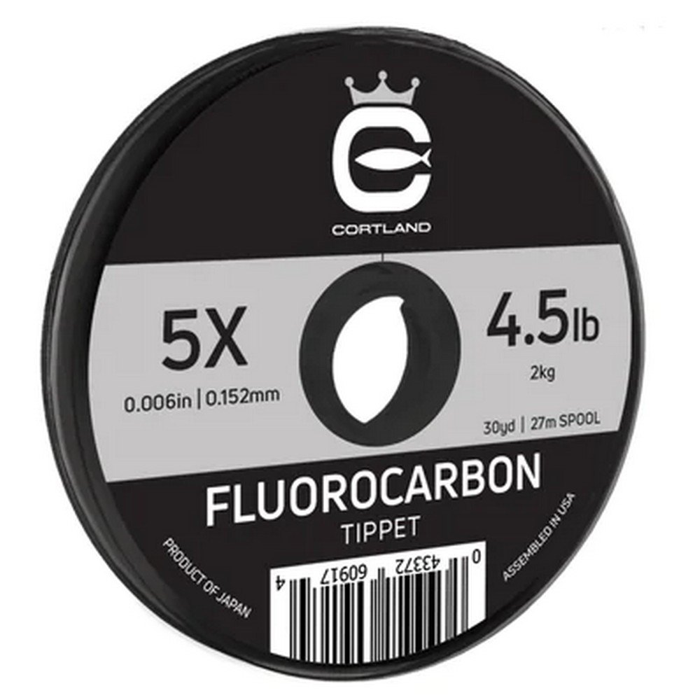 Cortland 609181 Fluorocarbon Tippet 6X 27 m Нахлыстовая Леска Clear 3.1 Lbs 