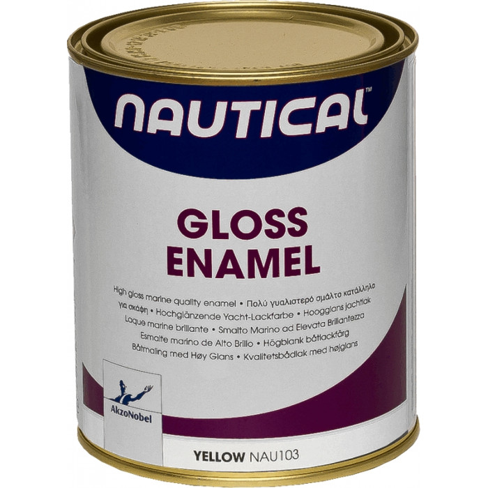 Эмаль глянцевая желтая 0,75 л Nautical NAU103/750 ML