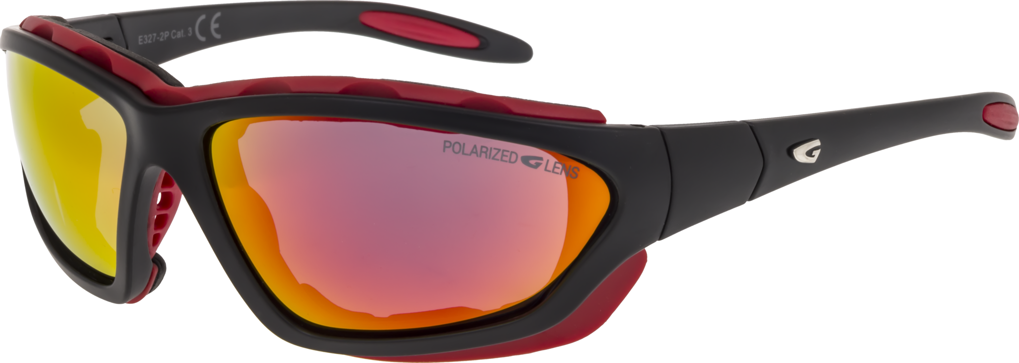 Купить Спортивные очки GOG Mese / Matt Black-Red / Polarized Red Lens, e327-2p 7ft.ru в интернет магазине Семь Футов