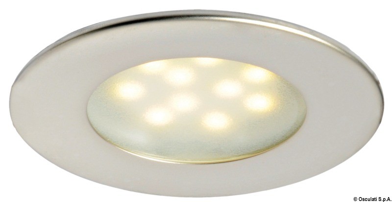 Купить Встраиваемый LED светильник Atria 12/24В 2.4Вт 215Лм белый свет без выключателя, Osculati 13.447.04 7ft.ru в интернет магазине Семь Футов