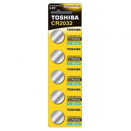 Toshiba CR2032 BL5 CR2032 Pack Щелочные батареи Бесцветный Silver