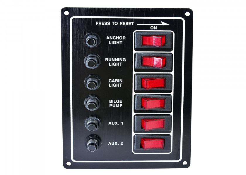 Купить Switch Panel with 6 Circuit Breakers 10169-bvs 7ft.ru в интернет магазине Семь Футов