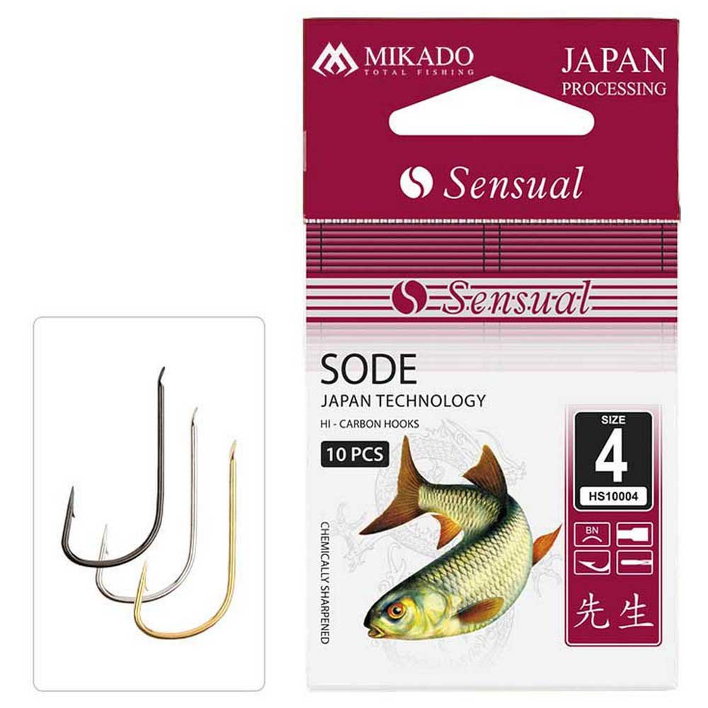 Mikado HS10004-14G Sensual Sode Зубчатый Крюк Серебристый Golden 14 
