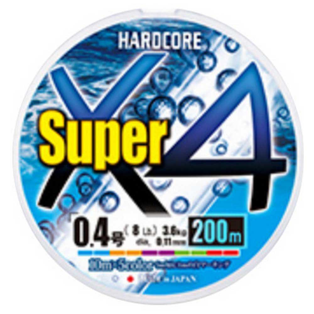 Duel 809450 Hardcore Super X4 Плетеный 200 m Многоцветный Multicolour 0.150 mm 