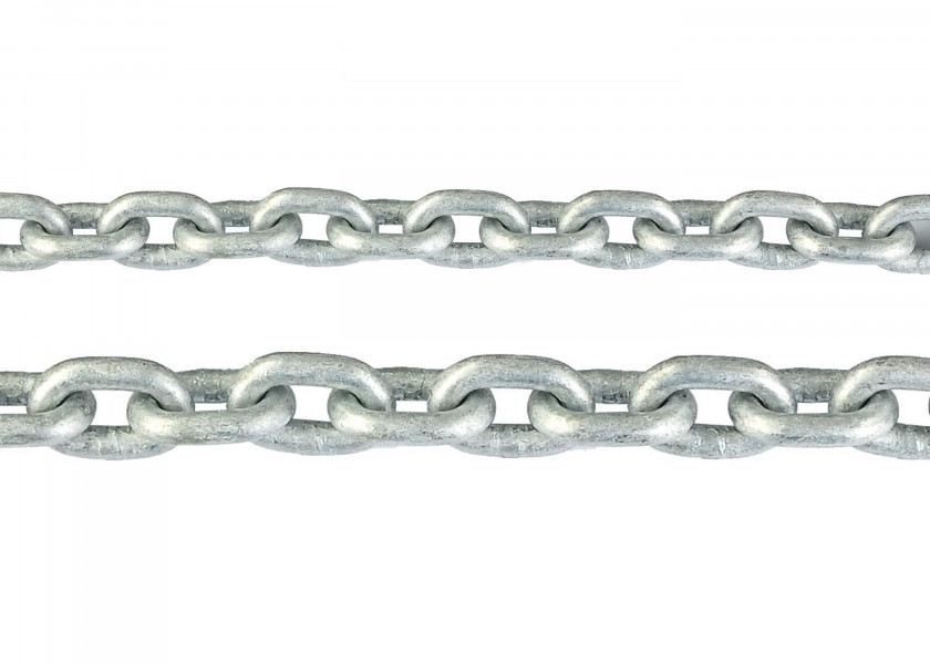 Купить 481006 Высококачественная оцинкованная цепь / Ø цепи (d): 6 мм; Шаг звеньев цепи (t): 18,5 мм 7ft.ru в интернет магазине Семь Футов