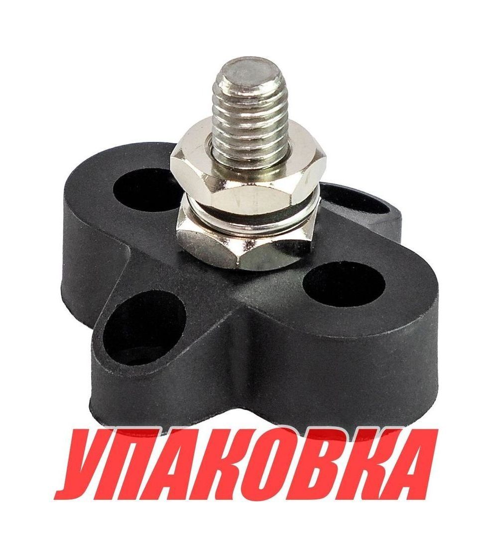 Купить Клемма-штифт одинарная, M8, черная (упаковка из 50 шт.) YIS Marine BF411M8_pkg_50 7ft.ru в интернет магазине Семь Футов