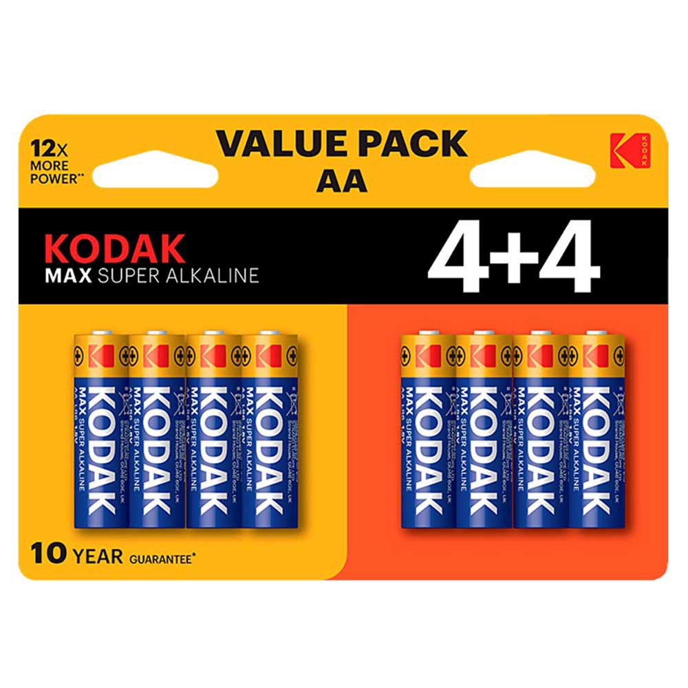 Kodak 30419902 Max AA LR6 Щелочные батареи 8 Единицы Голубой Multicolour