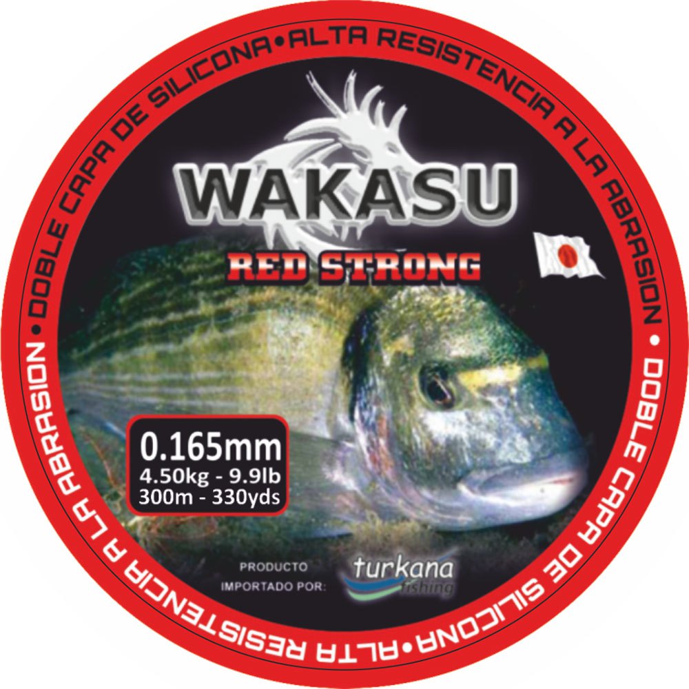 Wakasu 48280516 Монофиламент 300 m Красный  Red 0.165 mm 