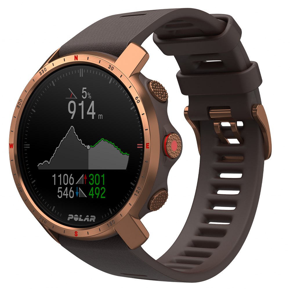 Polar 90085775 Grit X Pro Сапфировые часы Черный Brown / Nordic Cooper M-L 