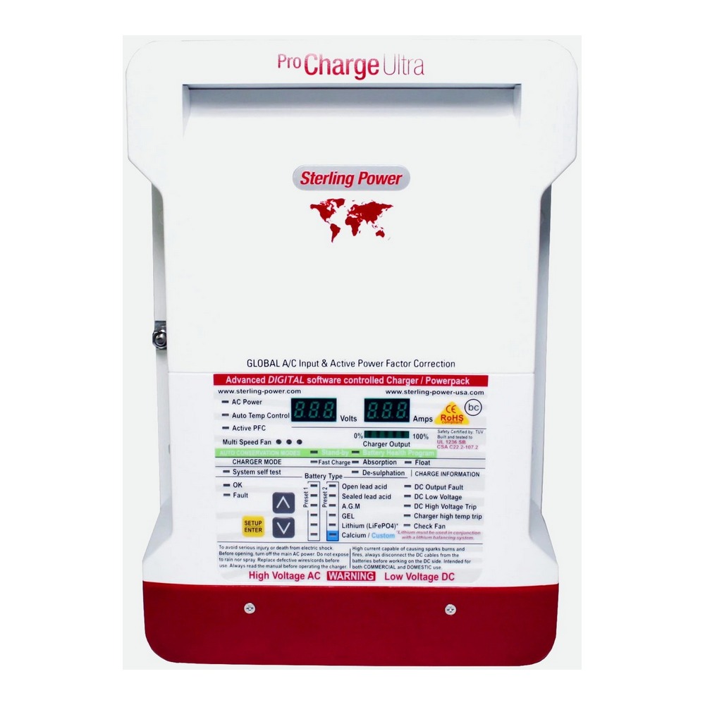 Зарядное устройство Sterling Power Pro Charge Ultra PCU2430 30А 24В 315x215x90мм 3 выхода
