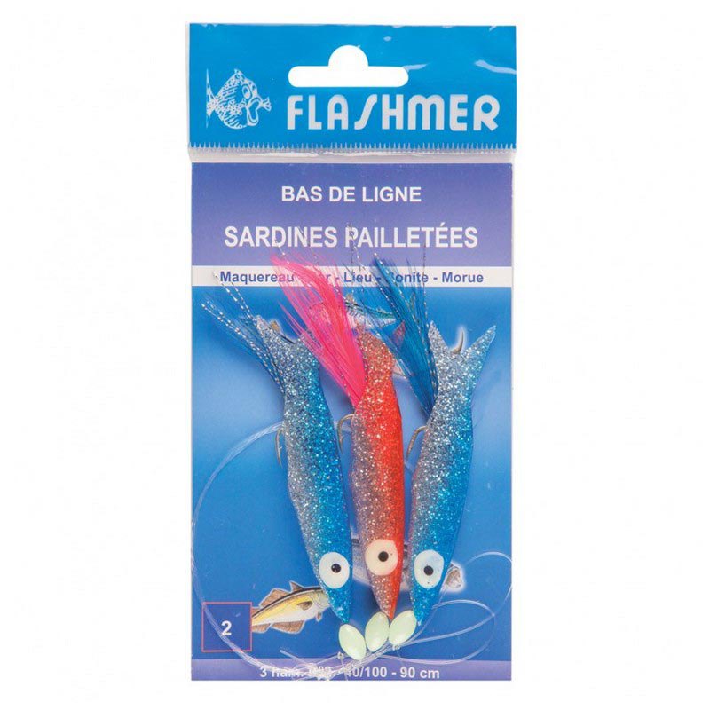 Flashmer SA10 Sardins Apilletes Рыболовное Перо Голубой Blue 1/0 