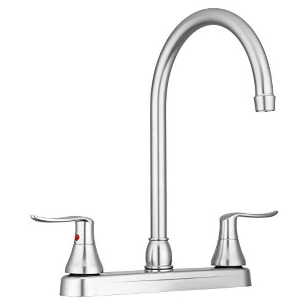 Dura faucet 621-DFPK330HLHMB Elegant J-Spout Кухонный водопроводный кран Серебристый Matte Black 30.5 cm