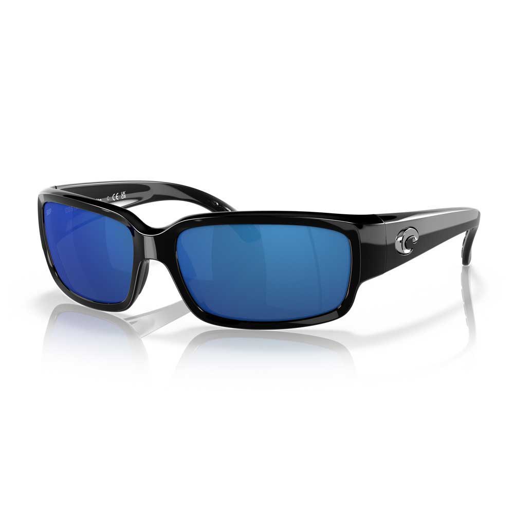 Costa 06S9025-90250659 Зеркальные поляризованные солнцезащитные очки Caballito Shiny Black Blue Mirror 580P/CAT3